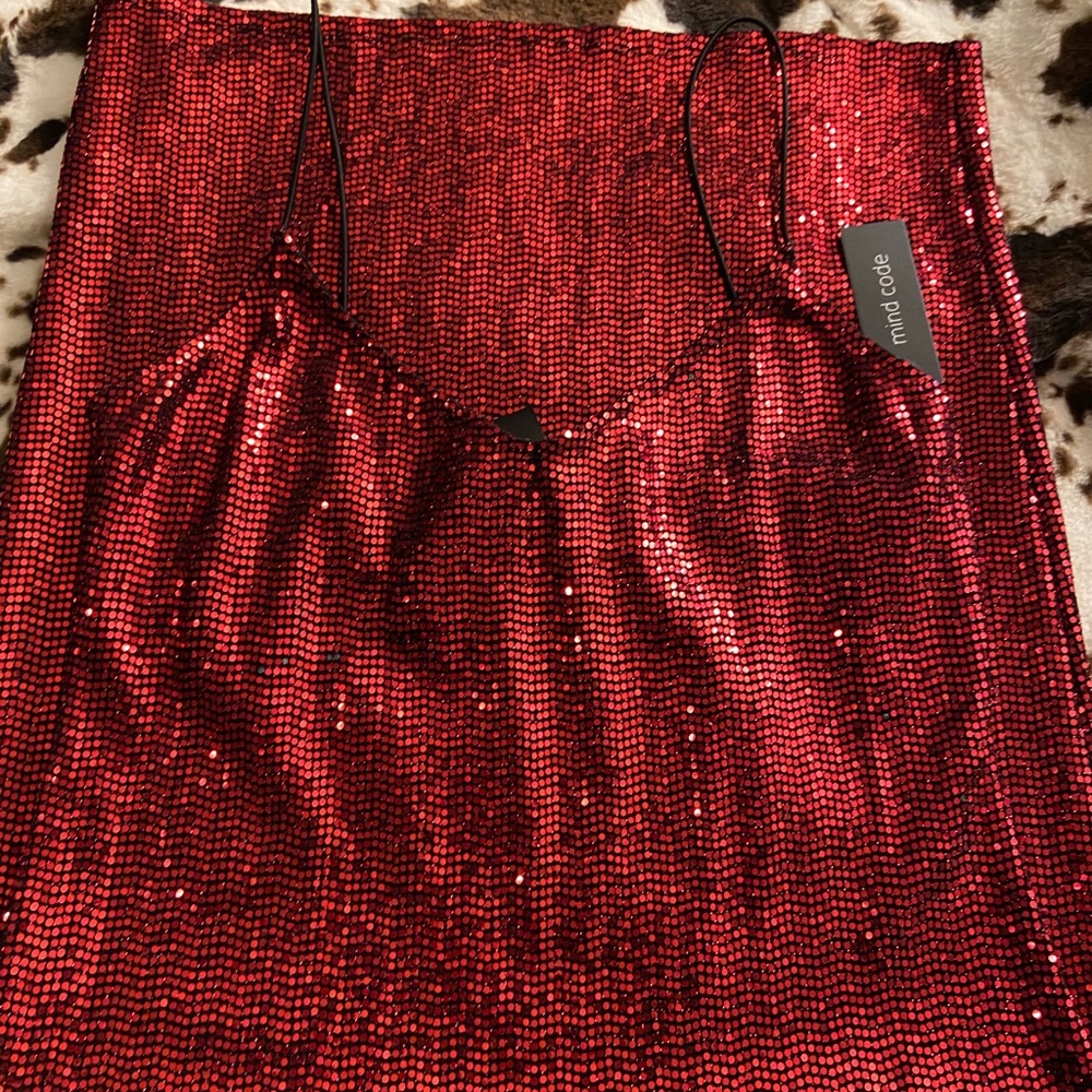 Sparkly red dress